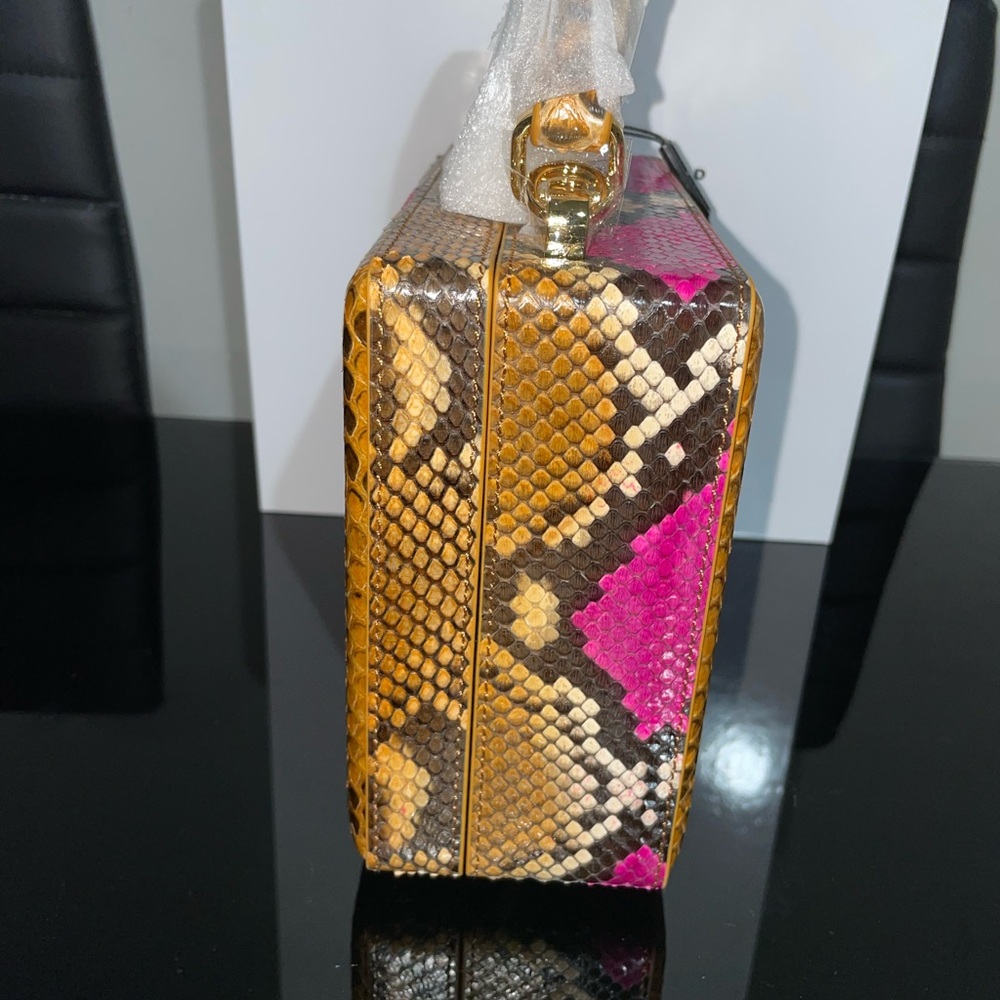 Brandon Blackwood Fuschia Snakeskin Kendrick Trunk - Picture 6 of 9